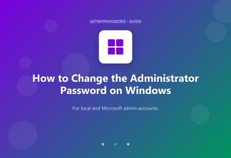 How to change the administrator password on Windows