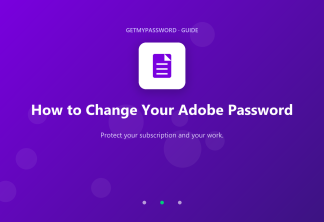 How to change an Adobe password