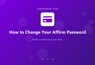 How to change an Affirm password