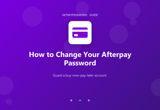 How to change an Afterpay password