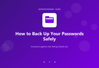How to back up your passwords safely