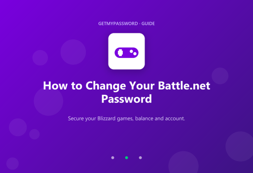 How to change a Battle.net password
