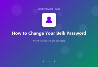 How to change a Belk password