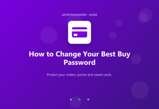 How to change a Best Buy password