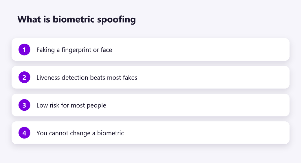 What is biometric spoofing