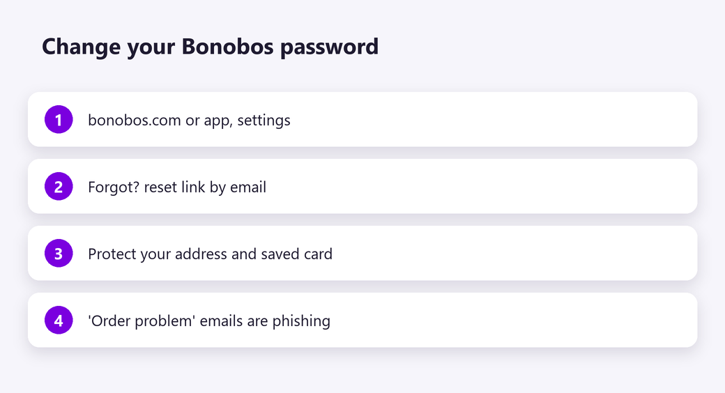 Change your Bonobos password
