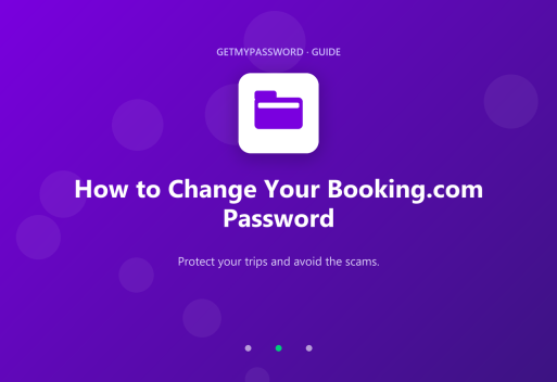 How to change a Booking.com password