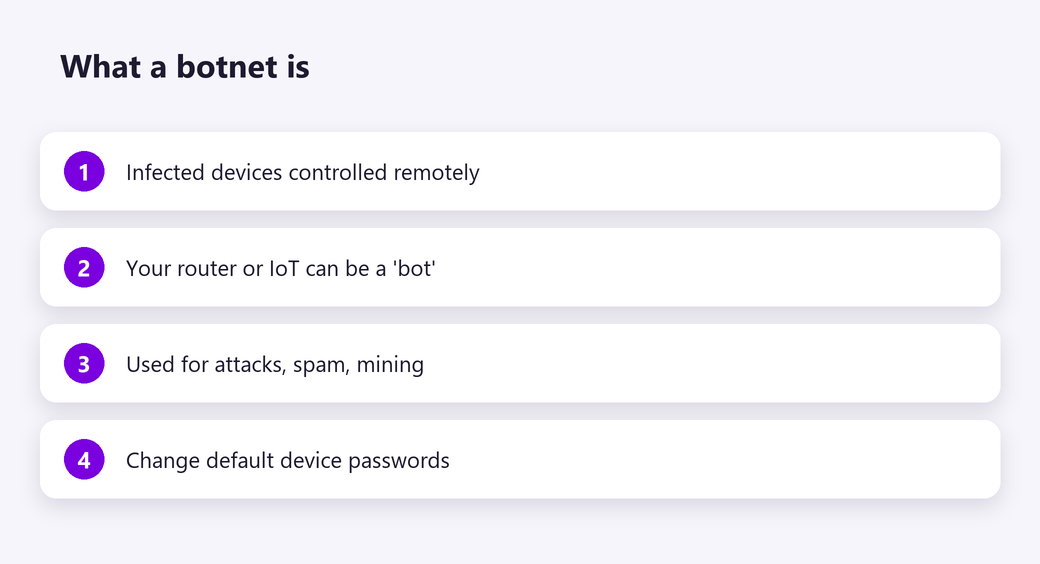 What a botnet is