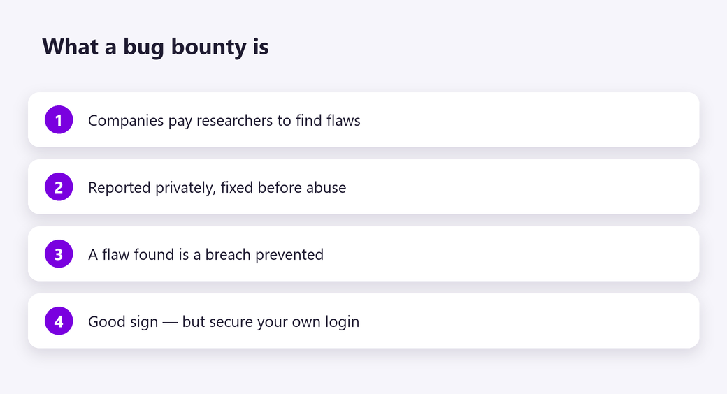 What a bug bounty is