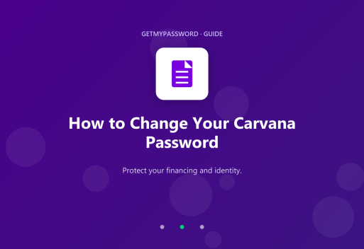 How to change a Carvana password