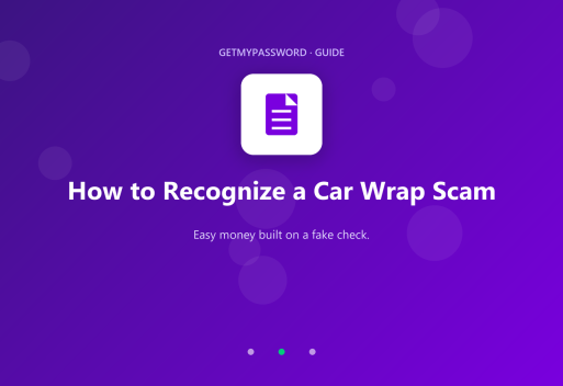 How to recognize a car wrap scam
