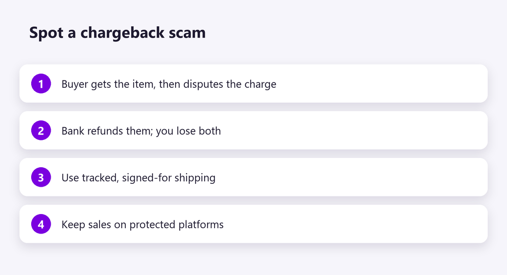 Spot a chargeback scam