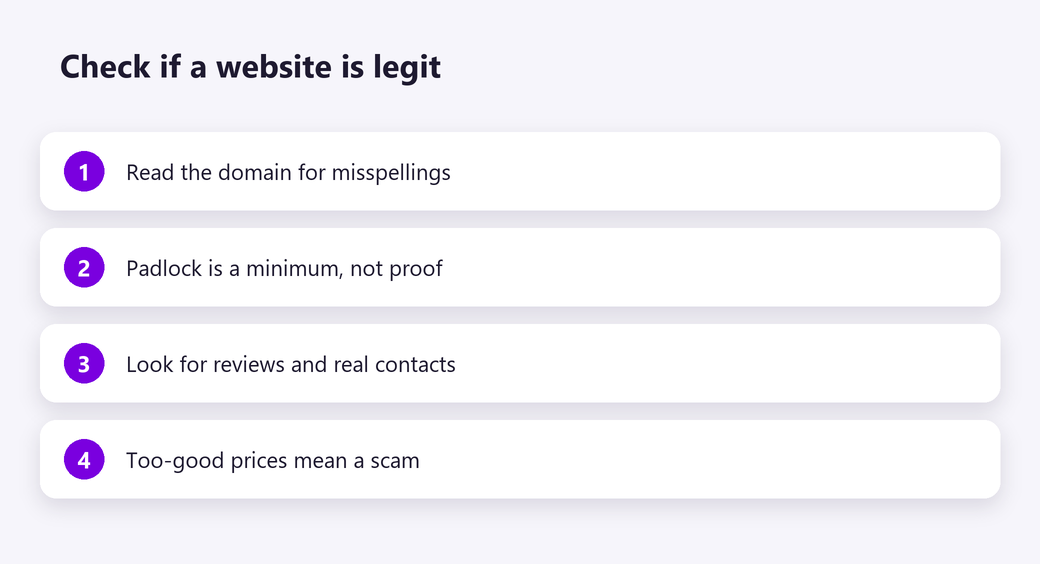 Check if a website is legit
