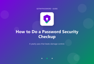 How to do a password security checkup