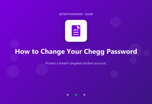 How to change a Chegg password
