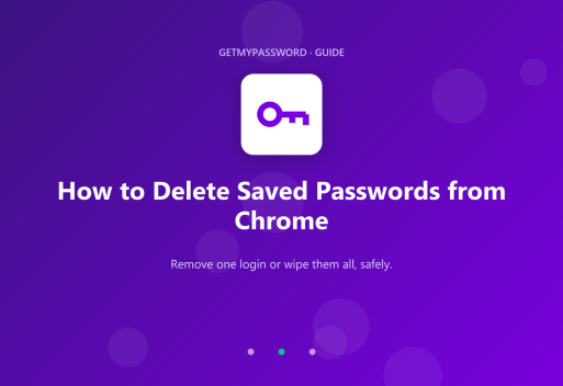 How to delete saved passwords from Chrome