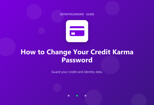 How to change a Credit Karma password