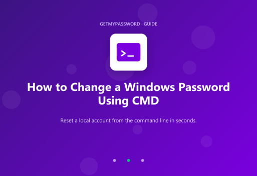 Change a Windows password using CMD