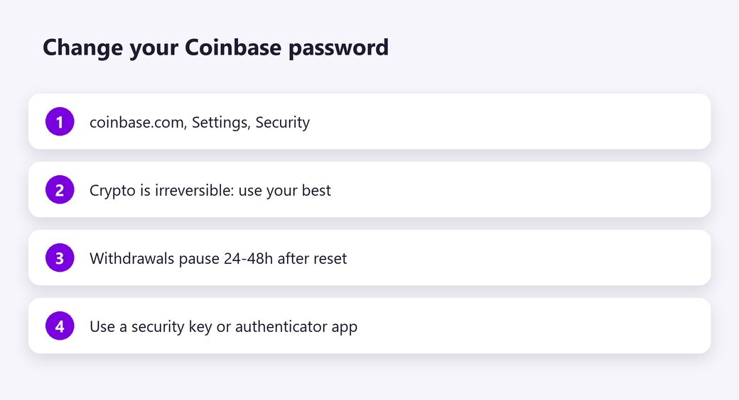 Change your Coinbase password