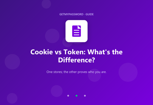 Cookie vs token difference