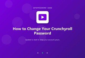 How to change a Crunchyroll password