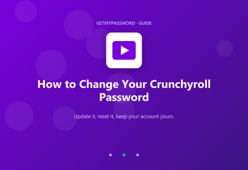 How to change a Crunchyroll password