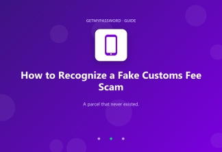 How to recognize a fake customs fee scam