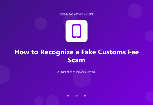 How to recognize a fake customs fee scam