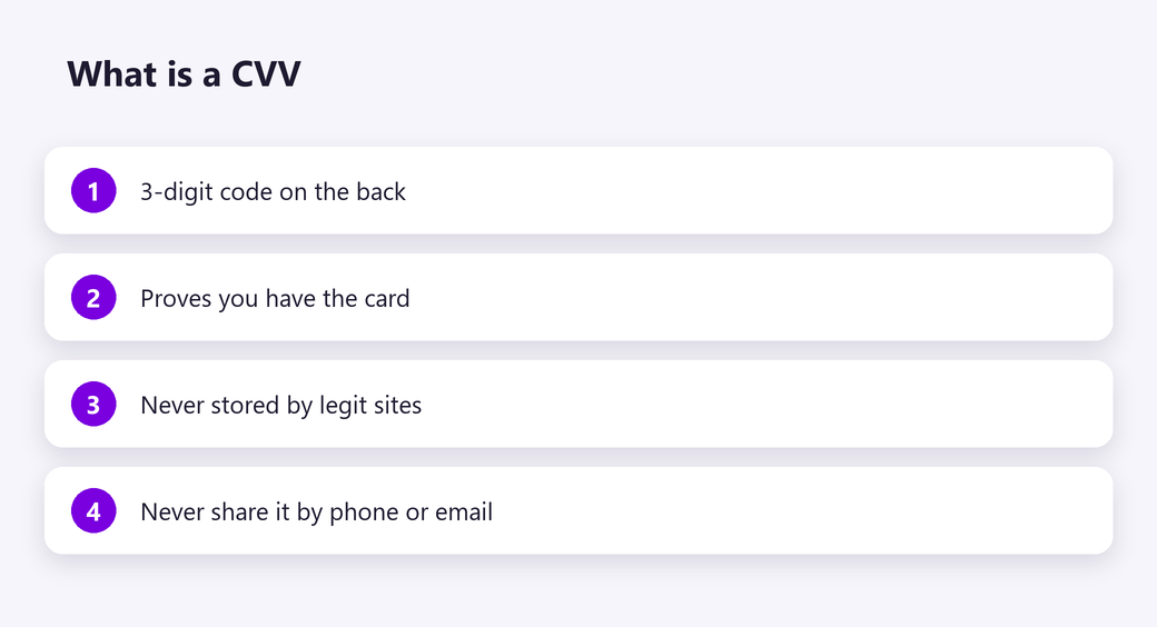 What is a CVV