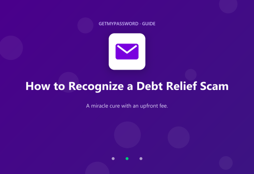 How to recognize a debt relief scam