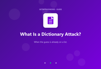 What is a dictionary attack