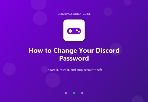 How to change a Discord password