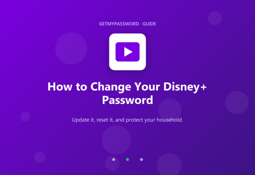 How to change a Disney+ password
