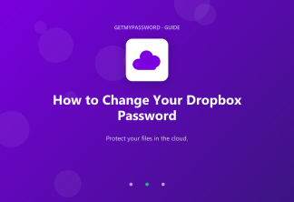How to change a Dropbox password