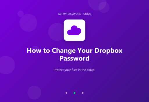 How to change a Dropbox password