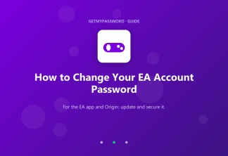 How to change an EA account password