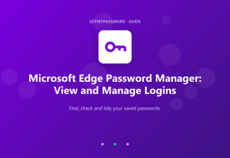 Microsoft Edge password manager