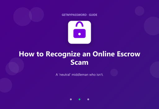 How to recognize an online escrow scam
