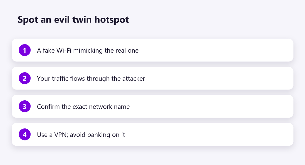 Spot an evil twin hotspot