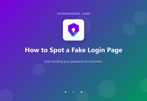 How to spot a fake login page