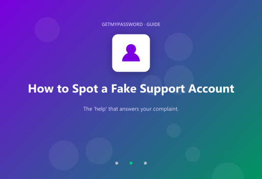 How to spot a fake support account