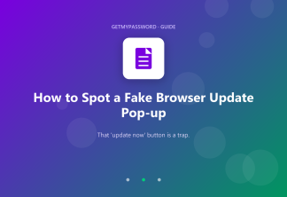 How to spot a fake browser update pop-up