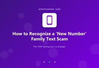 How to recognize a new number family text scam
