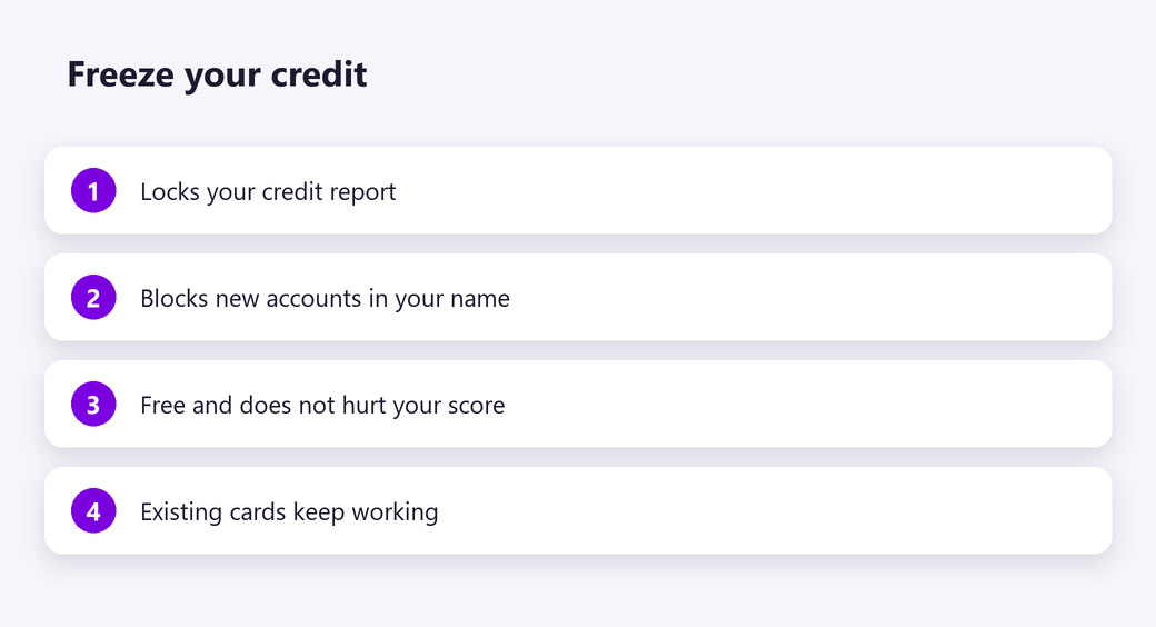 Freeze your credit