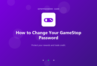 How to change a GameStop password