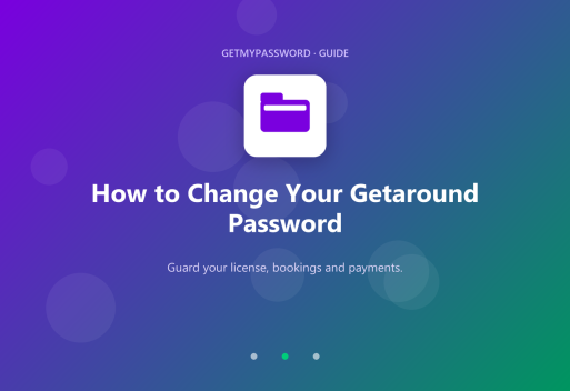 How to change a Getaround password