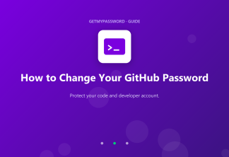 How to change a GitHub password