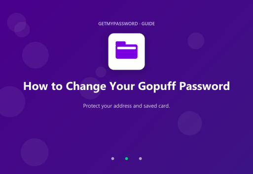How to change a Gopuff password