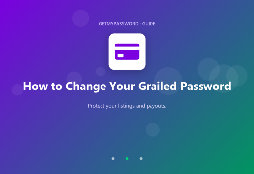 How to change a Grailed password