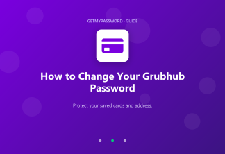 How to change a Grubhub password